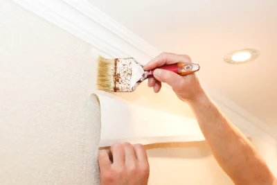 Pose de papier peint à Murbach — revêtements muraux et toiles de verre